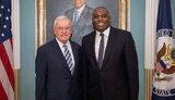Спецпредставник американського президента з питань України та РФ Кіт Келлог і міністр закордонних справ Девід Леммі