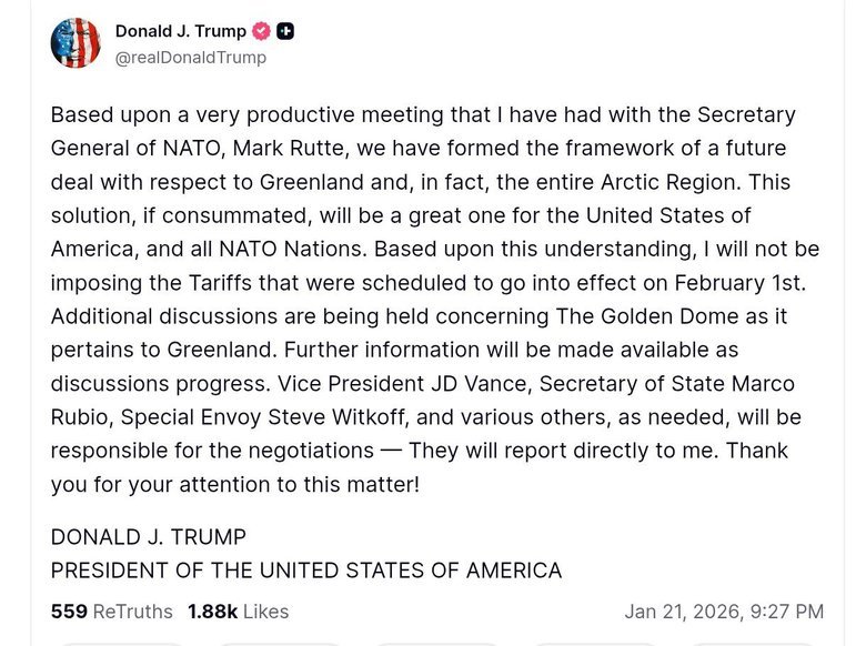 допис Трампа