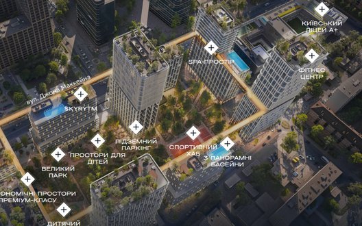 Басейни та найдовша в Україні променада на дахах: KAN Development запускає 