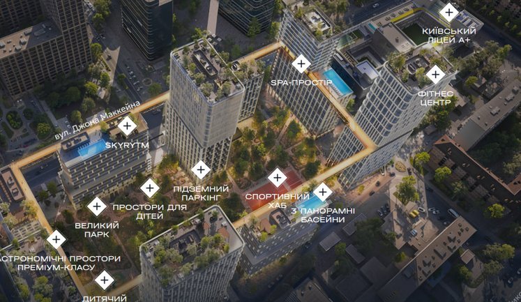 Басейни та найдовша в Україні променада на дахах: KAN Development запускає "Біоритм" – найочікуваніший житловий проєкт у центрі Києва