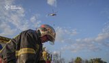 The State Emergency Service has completed the extinguishing of a large-scale fire following a Russian attack on the Kyiv region