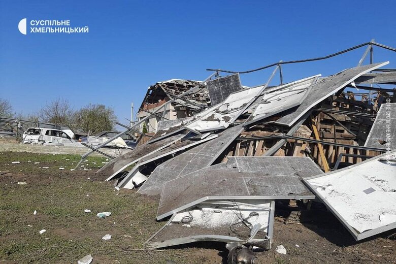 Russian attack on Khmelnytsky region on 24 April