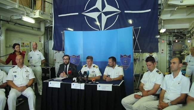 Russian military build-up in Black Sea led to increased presence of NATO ships in the region, Commander Boots says 02