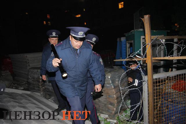 киев протест штурм стройка