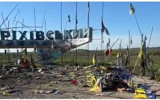 Рашисти обстріляли Оріхівську стелу з символами бригад ЗСУ: ОВА вже працює над її відновленням