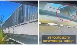 дрон-камікадзе атакує окупанта
