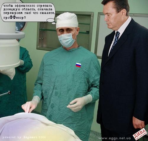 Путин и Янукович - операция на Донецке