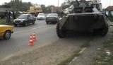 На Буковине БТР на скорости протаранил автобус с людьми: есть пострадавшие. ФОТОрепортаж