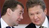 Медведев поручил Миллеру не соглашаться на изменение контракта по газу
