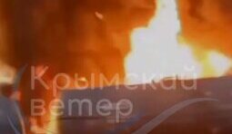 у Джанкої горить потяг із пальним