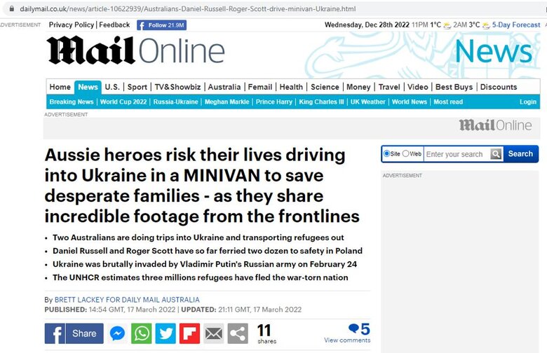 Це неймовірно, скільки людей об’єднали свої зусилля задля України. Весь світ зійшовся разом! – засновник волонтерської ініціативи Davaj Ukraine Девід Расселл 04