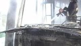 В Черкассах рядом с кожно-венерологическим диспансером сгорела маршрутка. ФОТОрепортаж