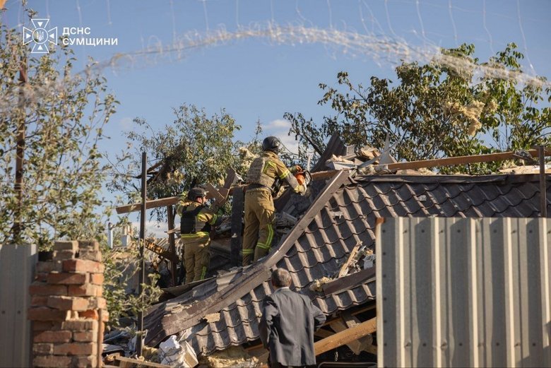 Russian air strike on Sumy