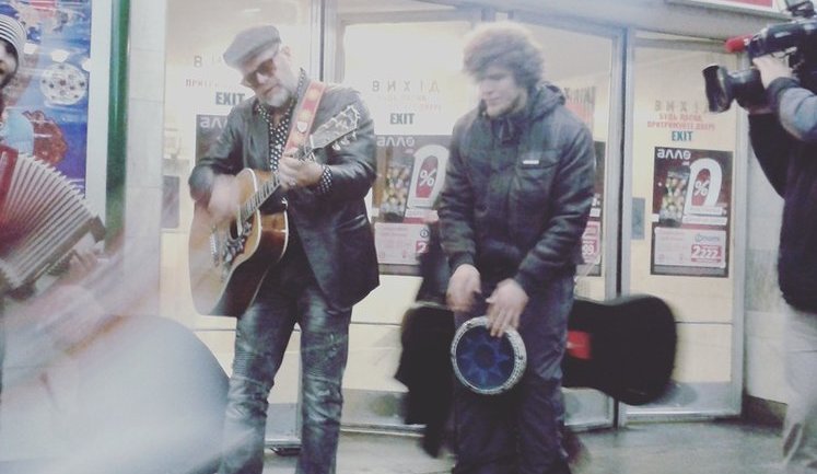 Гребенщиков спел в киевском метро. ФОТОрепортаж+ВИДЕО