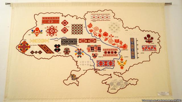 карта вышивка