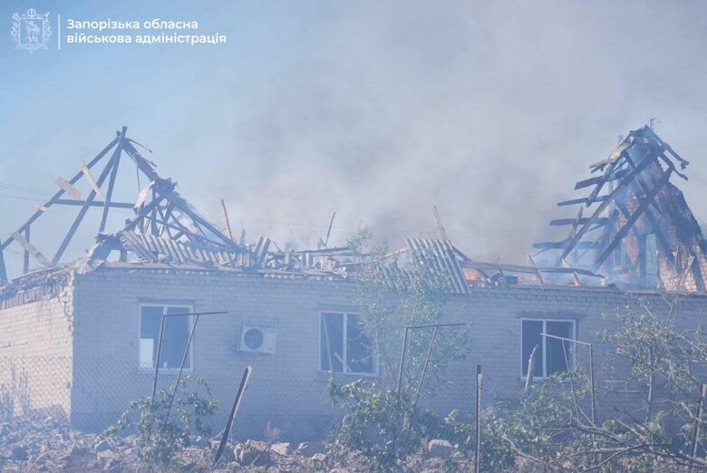The enemy shelled a village in the Zaporizhzhia region