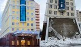 В оккупированном Донецке упал навес над входом в гостиницу "Европа". ФОТО