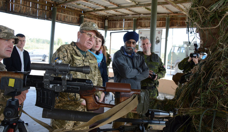 Canada's Defense Minister Sajjan visited new Center for simulation modeling of the Armed Forces of Ukraine in Lviv region. PHOTOS