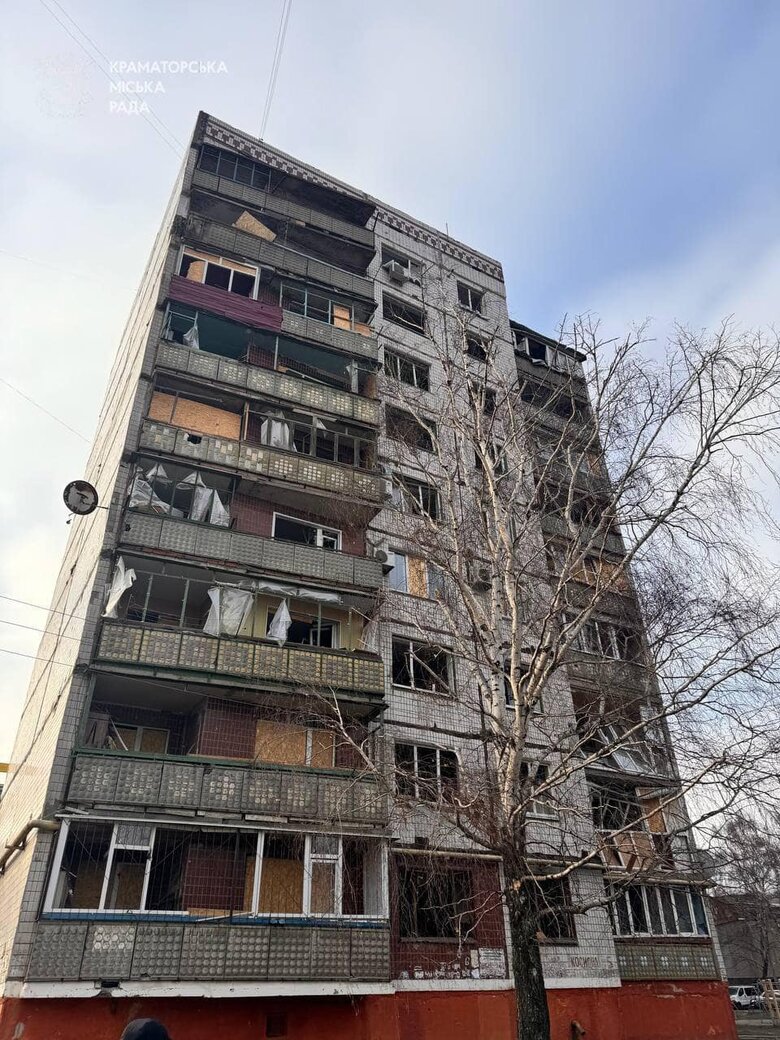 Наслідки удару фабом по Краматорську