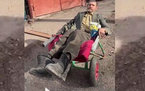 кадирівці знущаються над інвалідом у Суджі
