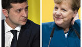 Zelenskyi, Merkel discuss Normandy format talks