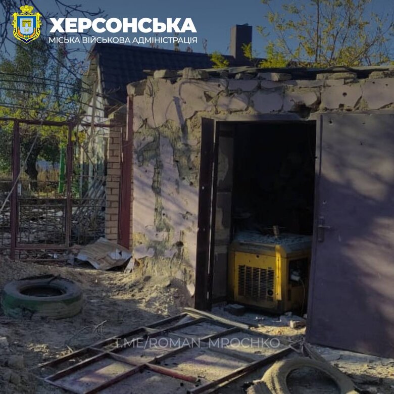Consequences of shelling of Antonivka in Kherson region 08