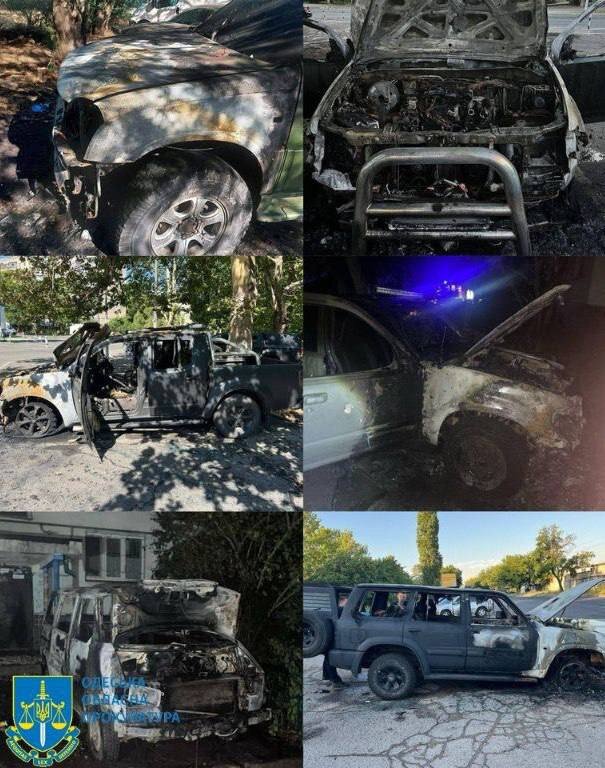 В Одесі затримано 6 осіб, які підпалювали авто ЗСУ
