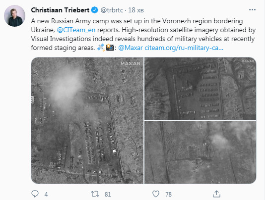 Великий табір російських військових зявився поблизу кордону з Україною під Воронежем, - ЗМІ 16