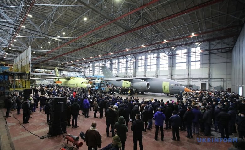 First serial military transport aircraft An-178-100R presented in Kyiv 05