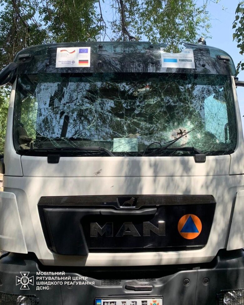 Strike on rescuers in Kherson