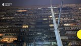 Последствия попадания российского дрона в дом в Печерском районе /Суспільне Новини