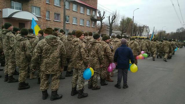 Белая Церковь приветствует воинов 72-й ОМБр им. Черных Запорожцев, вернувшихся из АТО 10