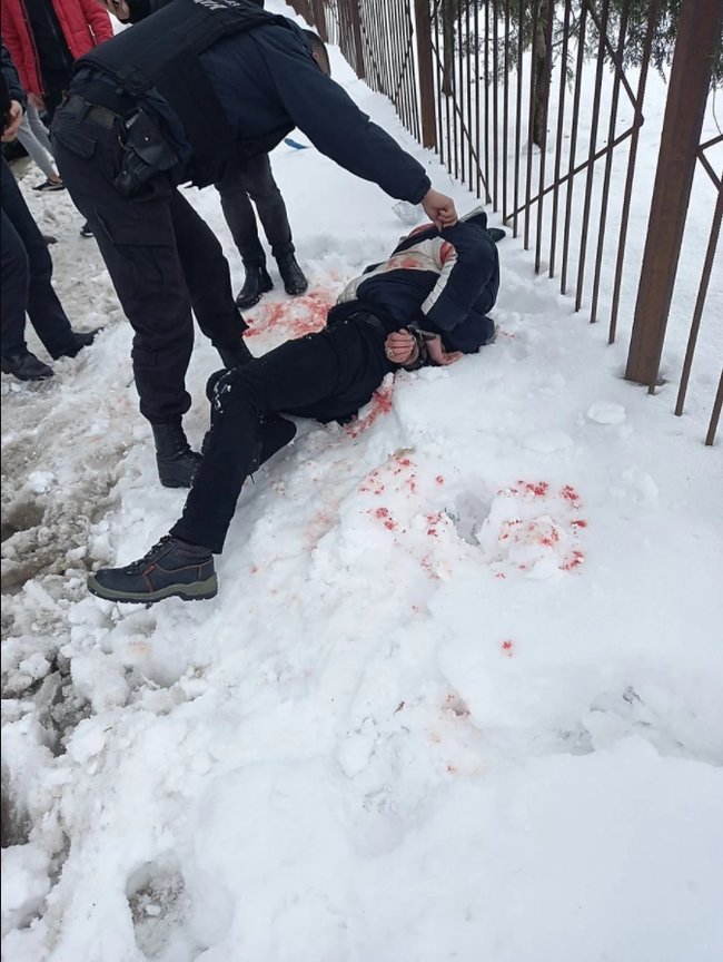 Police detains Epicenter arsonist in Pervomaisk 02