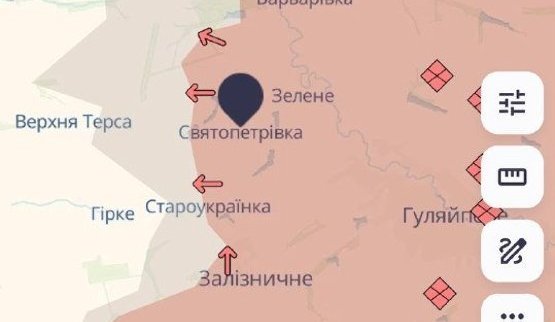 Russians occupy Sviatopetrivka and advance near Staroukrainka in Zaporizhzhia region – DeepState. MAP