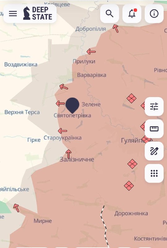 оновлення мапи бойових дій на Запорізькому напрямку quuiqhhidzzierhab