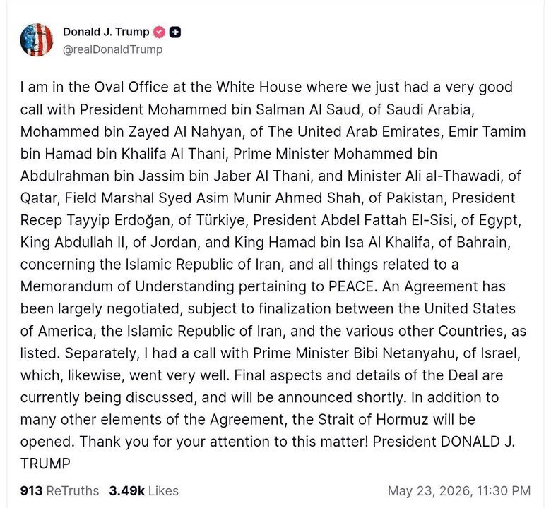 допис Трампа