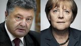 Порошенко переговорил с Меркель по телефону и призвал Берлин поддержать ужесточение санкций против РФ в ответ на "паспортные указы" Путина