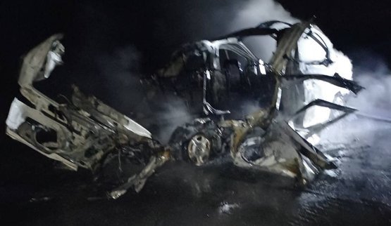 Russian drone attacks civilian car in Sumy region