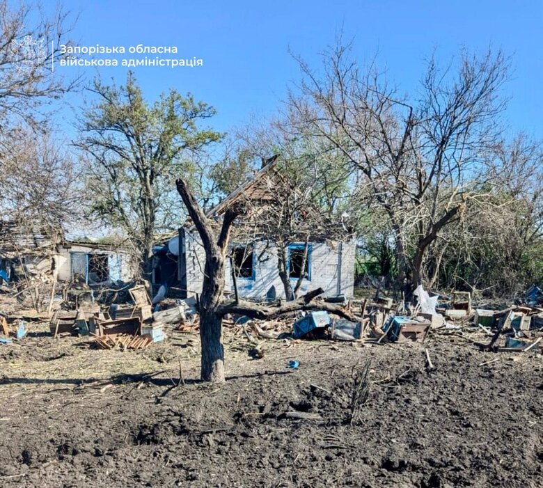 Strike on the Zaporizhzhia region