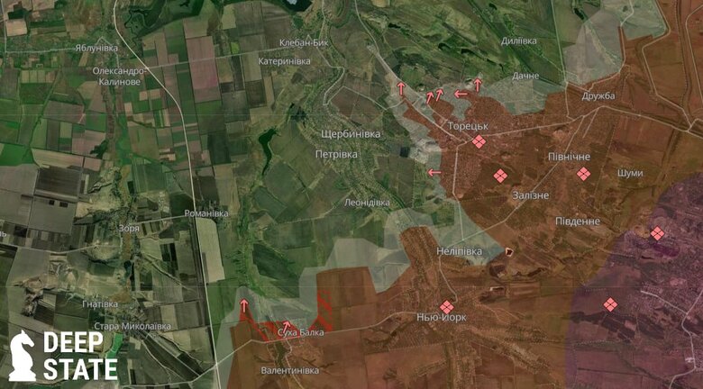 Росіяни просуваються біля Торецька. Що відомо