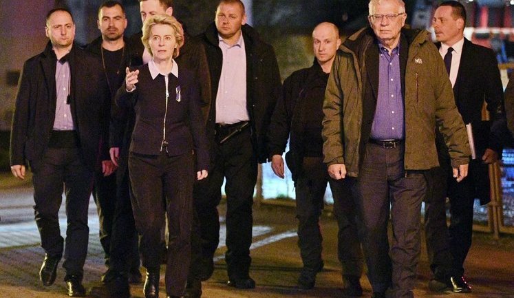 Президент Еврокомиссии фон дер Ляйен выехала поездом в Киев. ФОТОрепортаж