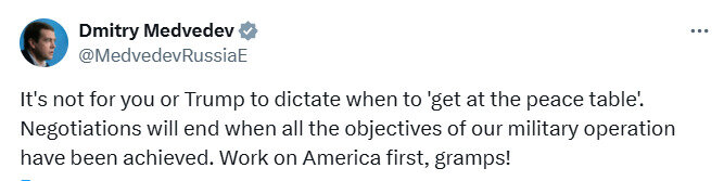 Медведев нахамил Грему в ответ на ультиматум Трампа