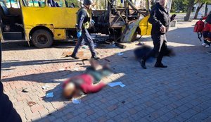 удар по маршрутці у Нікополі