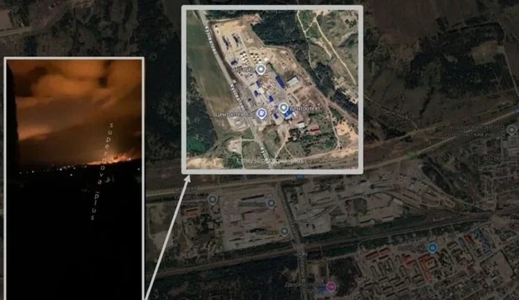 У Росії горить завод із виробництва бензину та дизелю. ФОТО