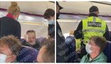 Неадекватный пассажир самолета устроил скандал из-за маски и был задержан полицией в аэропорту Киева. ВИДЕО