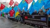 Пікет на знак протесту проти анексії Криму відбувся біля консульства РФ у Стамбулі. ФОТОрепортаж+ВІДЕО