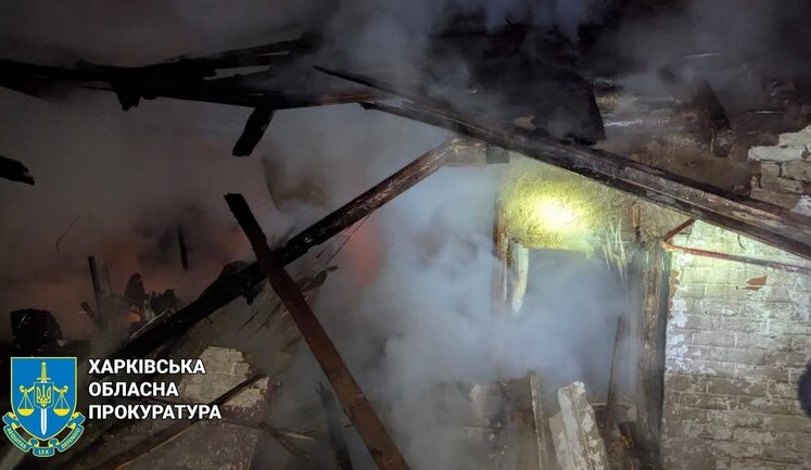 Russians attacked Balakliia in evening, two women injured. PHOTO