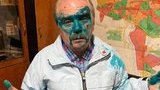 В Тернополе облили зеленкой кандидата на должность мэра от партии Ляшко Барну. ФОТО