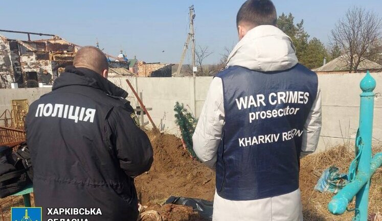 In Kharkiv region, body of local resident who died from shelling in her own yard was exhumed. PHOTOS