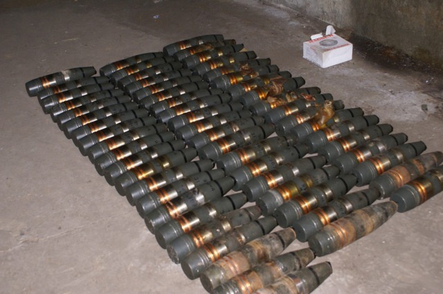 Huge arms cache found at Zaporizhia city area 03